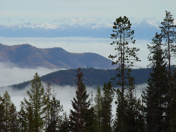 Landscape of Mission Valley in northwestern Montana