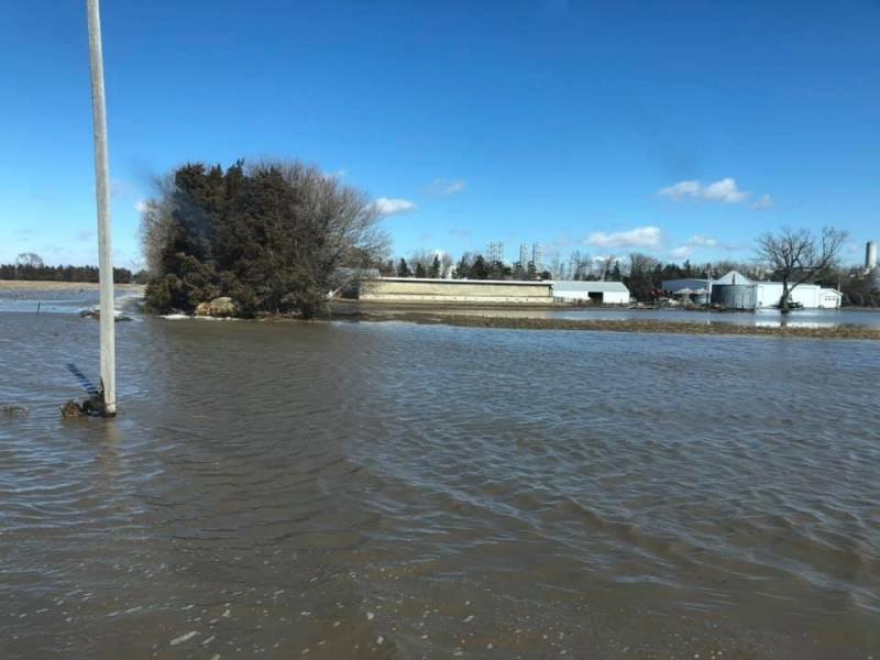 Flood damage on Bill Luckey Farm