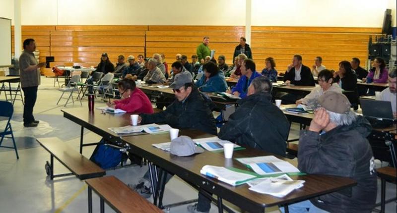 Photo of attendees at the Arctic Resource Development and Infrastructure Conference held in April 2014