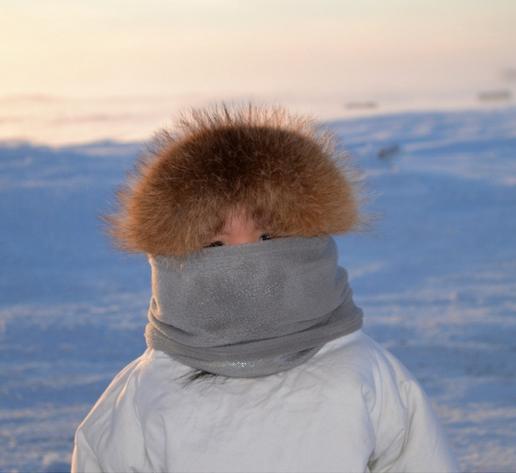 Picture of child in the Alaskan village of Wales