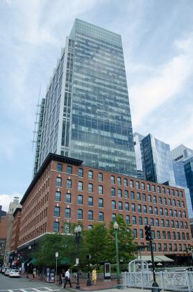 The Atlantic Wharf skyscraper in Boston