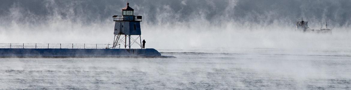 The lighthouse at Agate Bay, Two Harbors, Minnesota