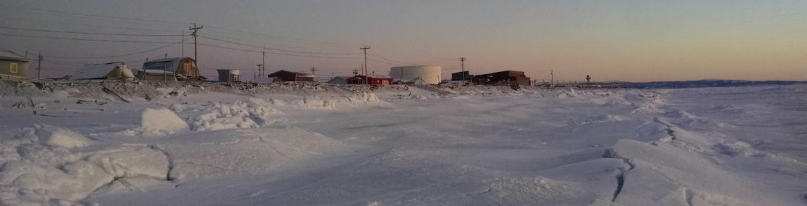 Aerial view of Shaktoolik