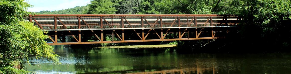 Bridge over the Huron River, Bandemer Park, Ann Arbor, Michigan